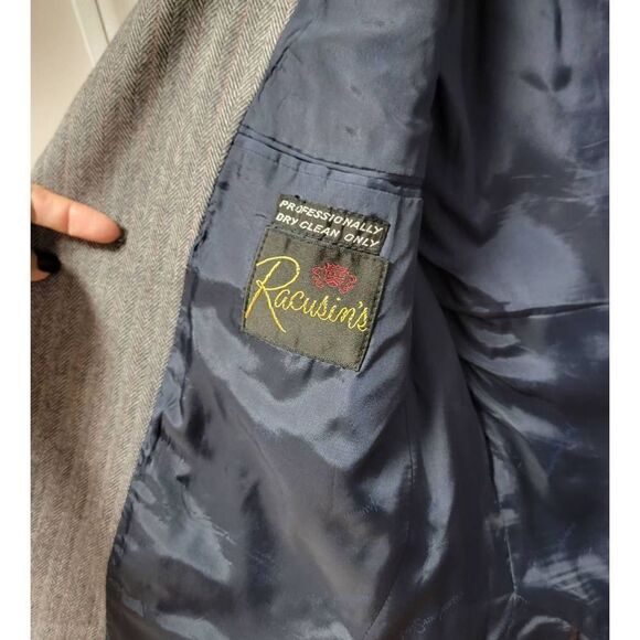 Yves Saint Laurent Mens Tweed Wool Sportcoat L - Picture 9 of 12